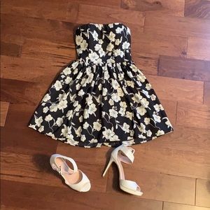 Floral print, A-line dress